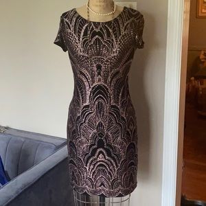 Rose gold glitter dress